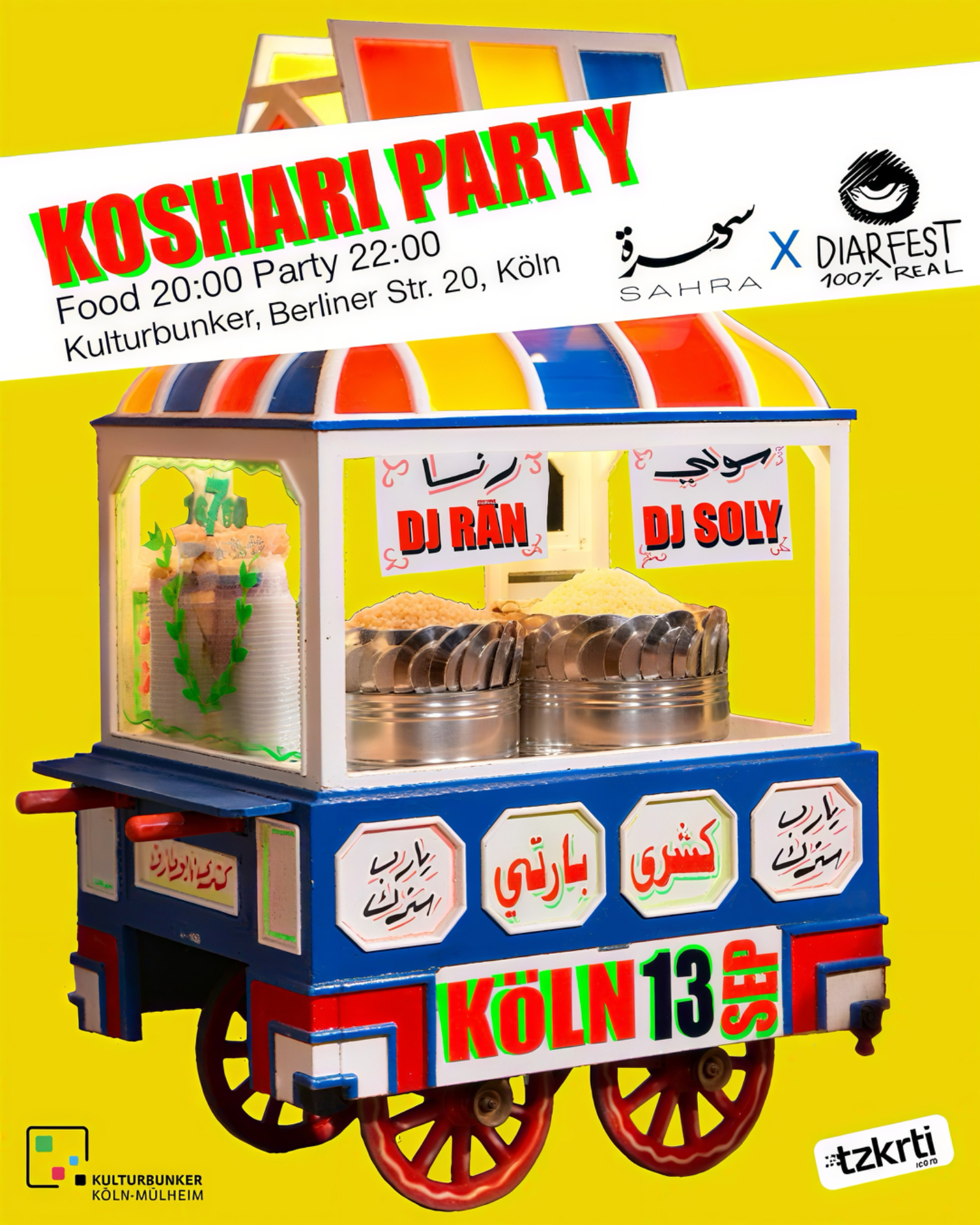 DIARFEST x SAHRA present: Koshari Party in Cologne!
